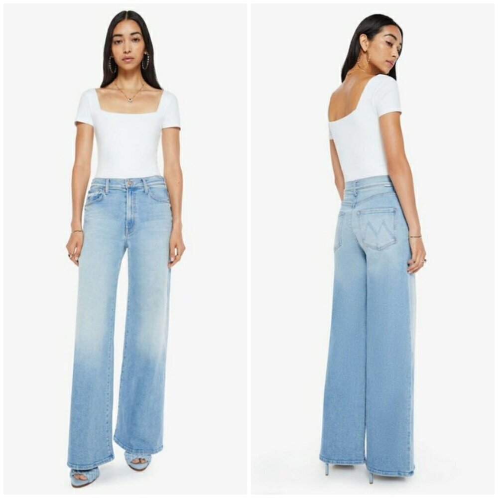 💕MOTHER💕 The Ditcher Roller Zip Sneak Jeans ~ Can You Dig It? 31 NWOT